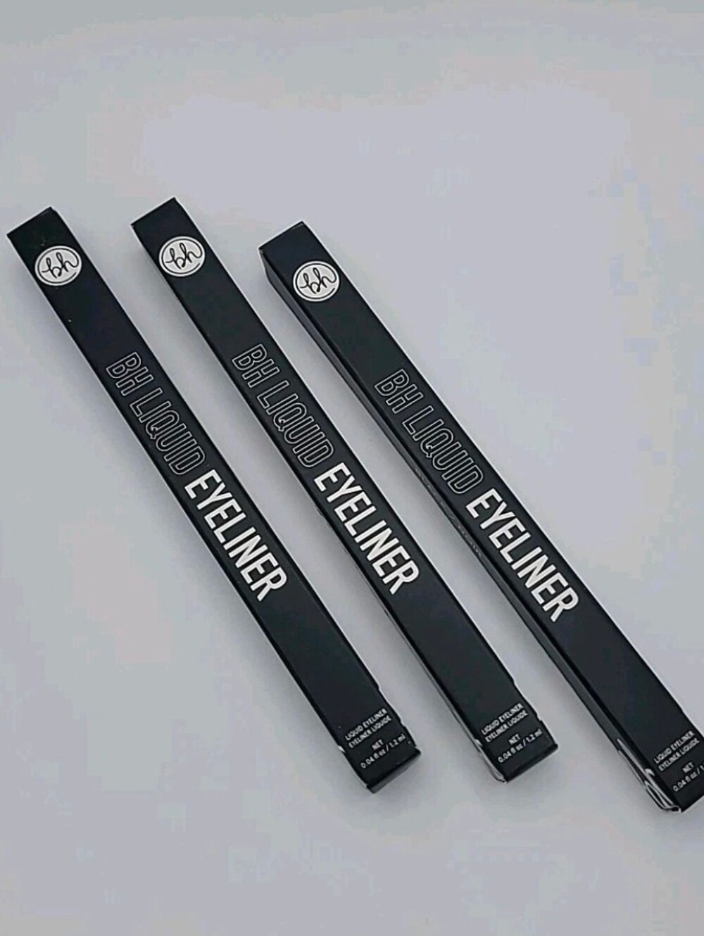 NIB 3x BH Cosmetics Liquid Eye Liner Pen Black 0.4 oz Each